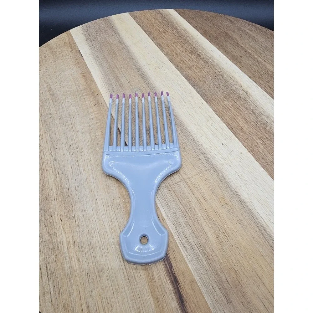 Vintage Goody  Lift Comb Hair Pick with Handle Retro Hair Care 1980-90s Pink Dip